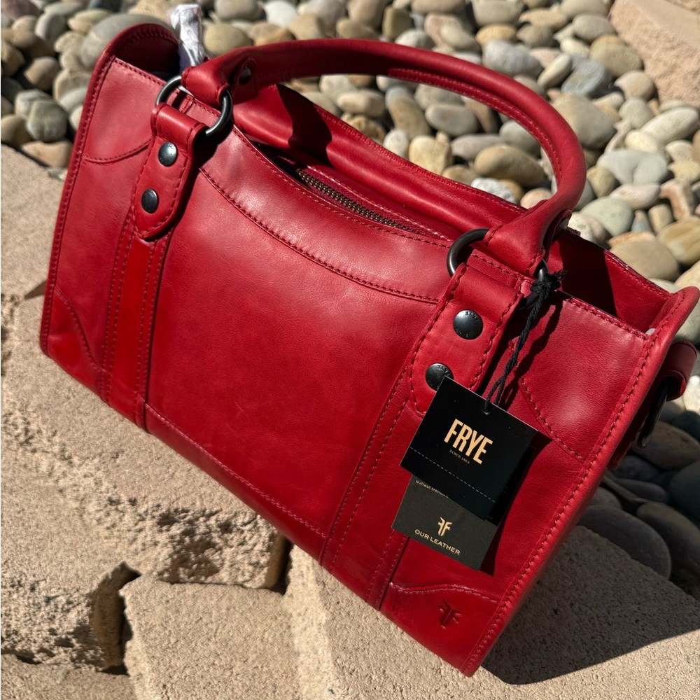 Frye Melissa Leather satchel RED